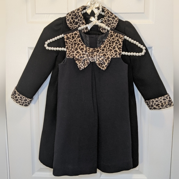 TAHARI Girls Size 4T Matching 2PC Dress & Coat Set - Picture 8 of 9